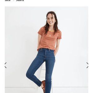 NWOT 10" High-Rise Skinny Jeans in Coronet Wash Womens Size 27